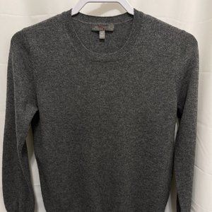 Neiman Marcus Cashmere Collection Pullover Sweater, 100% Cashmere, grey